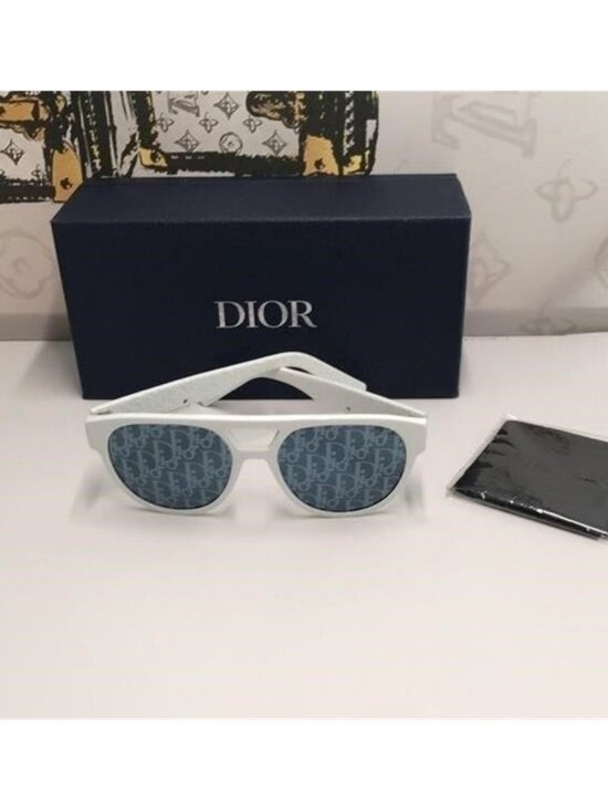 New Authentic Dior White  Acetate  Sunglasses DIOR B23 R 11 main image 11